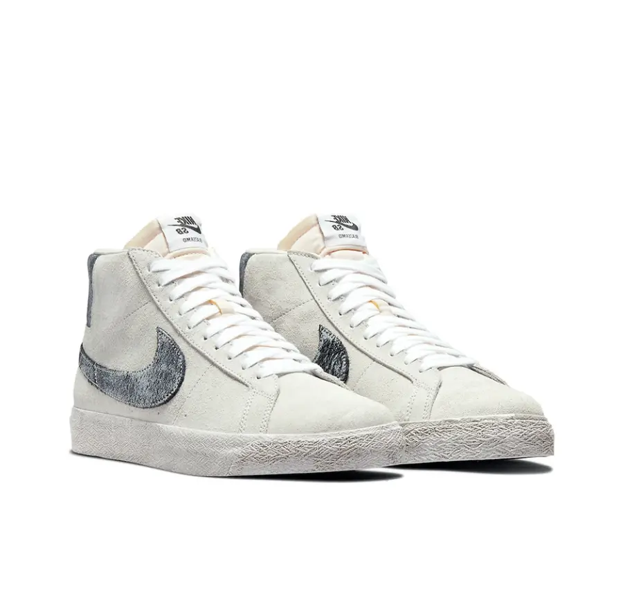 Alternative view of Giày Nike SB Blazer Mid 'Faded' Grey Black DA1839-002