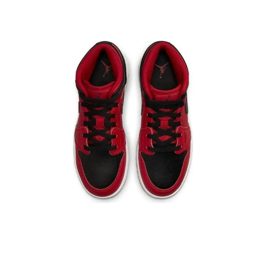 Giày Nike Air Jordan 1 Mid 'Reverse Bred' 554724-660 - Ảnh 4
