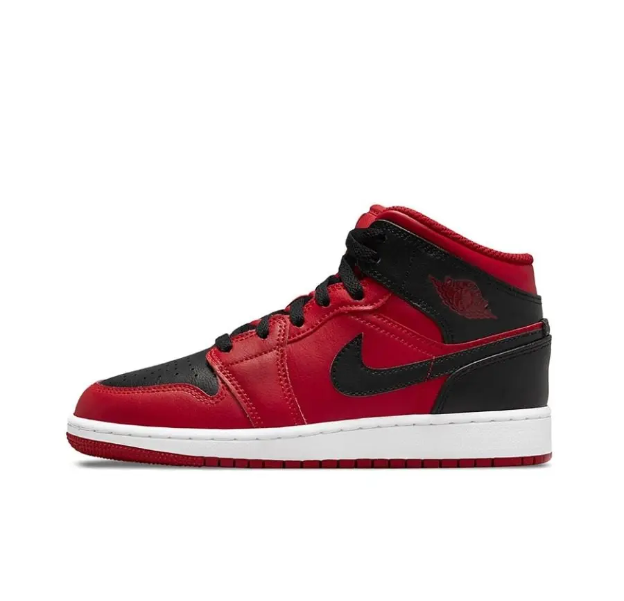 Giày Nike Air Jordan 1 Mid 'Reverse Bred' 554724-660 - Ảnh 3