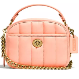Túi Coach Lunchbox Top Handle With Quilting 'Faded Blush' C4678