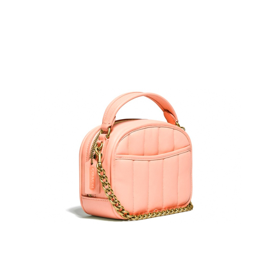 Túi Coach Lunchbox Top Handle With Quilting 'Faded Blush' C4678 - Ảnh 3