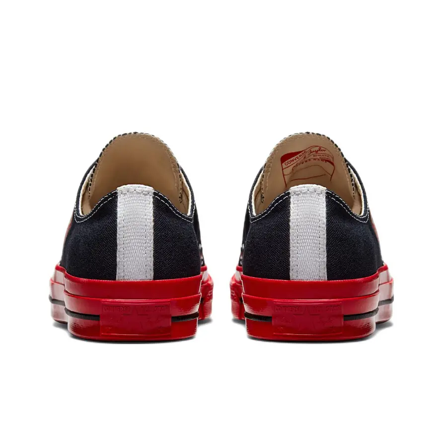 Giày Converse Comme des Garçons Play x Chuck 70 Low 'Black Red' A01795C - Ảnh 6