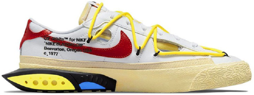 Giày Nike Off White x Blazer Low 'White University Red' DH7863-100