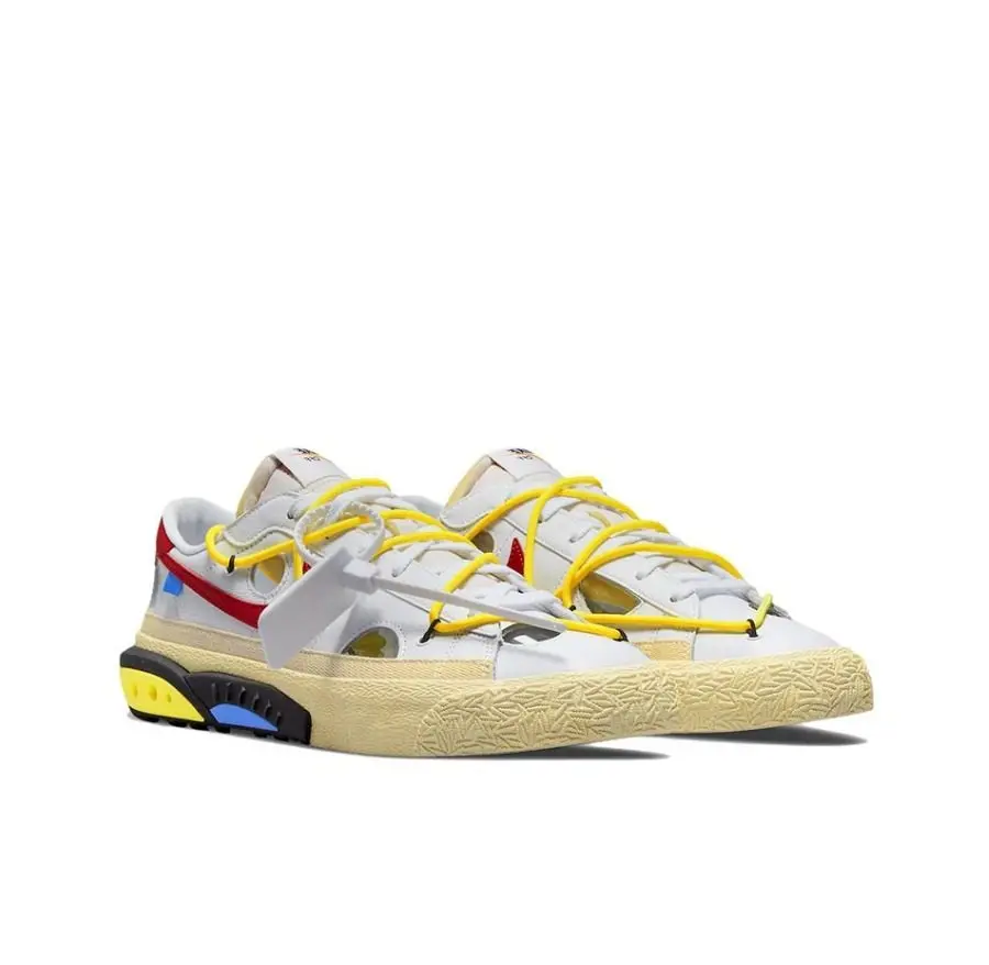 Alternative view of Giày Nike Off White x Blazer Low 'White University Red' DH7863-100