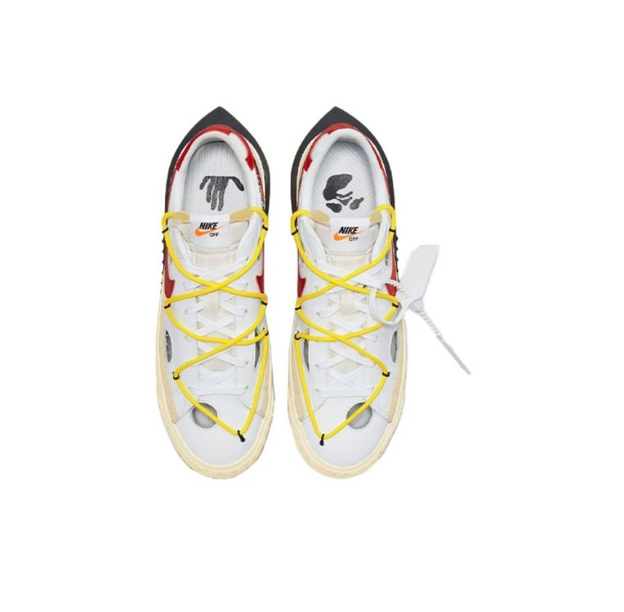 Giày Nike Off White x Blazer Low 'White University Red' DH7863-100 - Ảnh 3