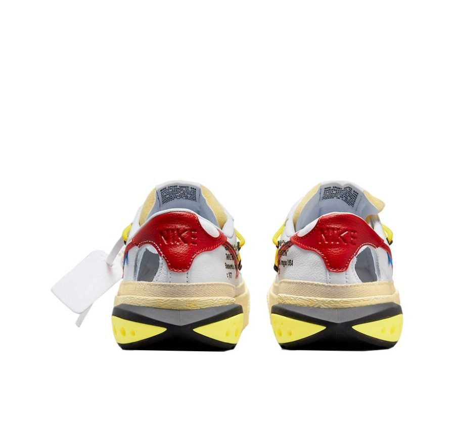 Giày Nike Off White x Blazer Low 'White University Red' DH7863-100 - Ảnh 4