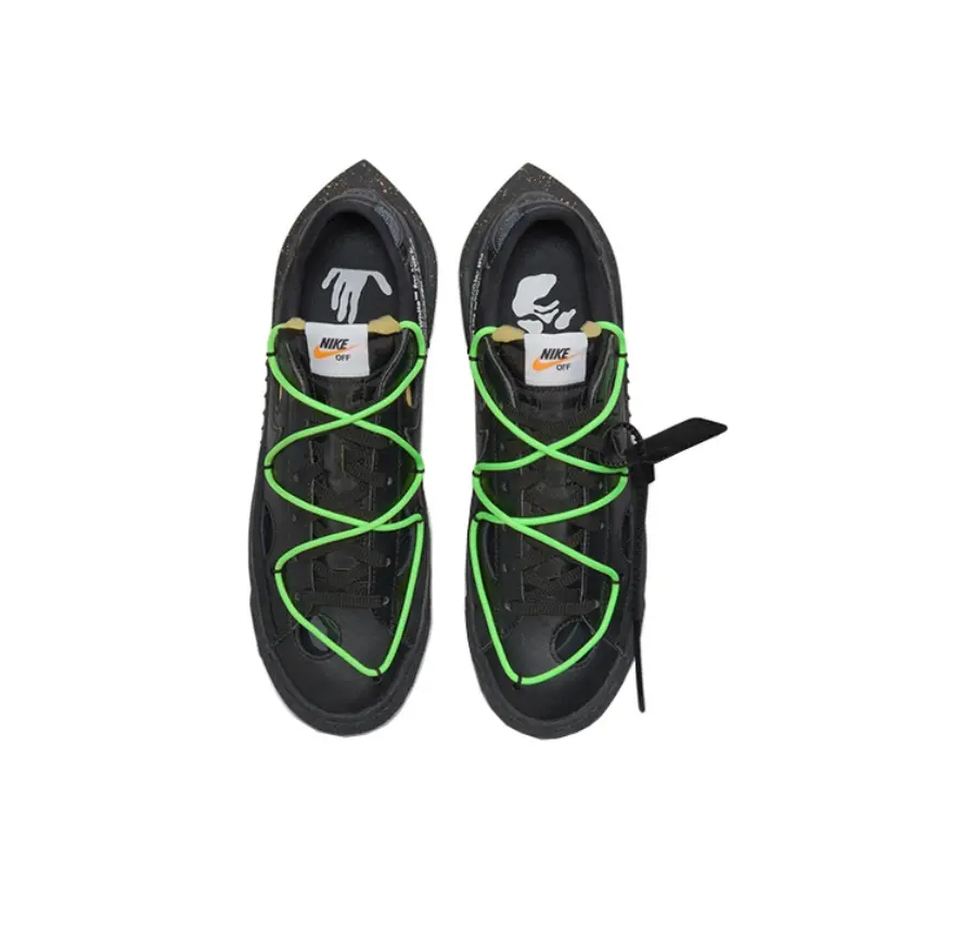Giày Nike Off White x Blazer Low 'Black' DH7863-001 - Ảnh 3