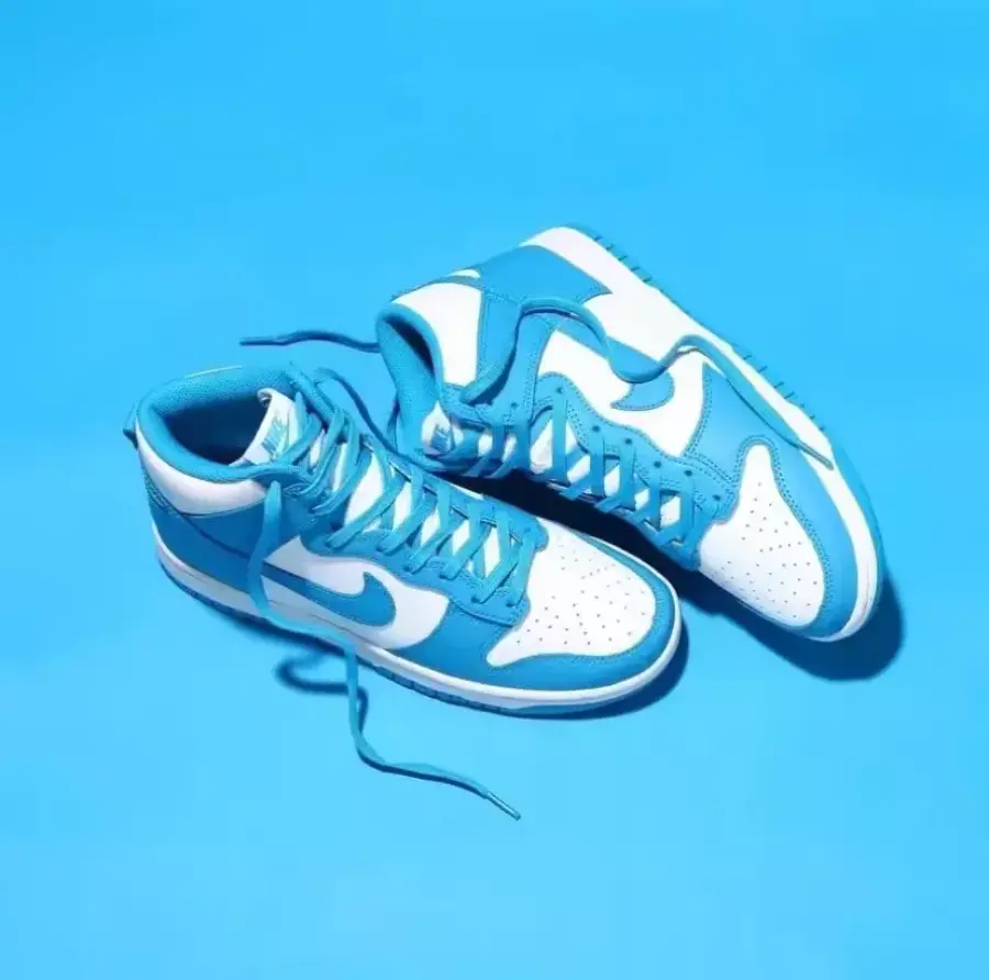 Giày Nike Dunk High Retro 'Laser Blue' DD1399-400 - Ảnh 4