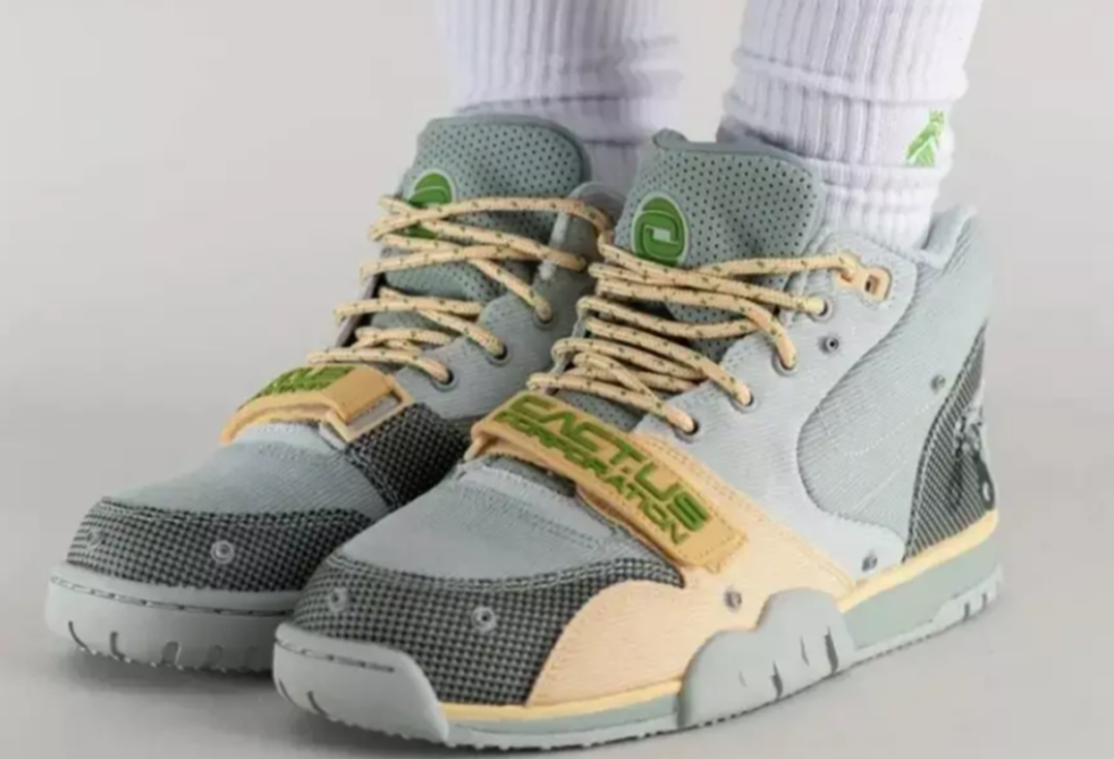 Giày Nike Travis Scott x Air Trainer 1 SP ‘Grey Haze’ DR7515-001 - Ảnh 3