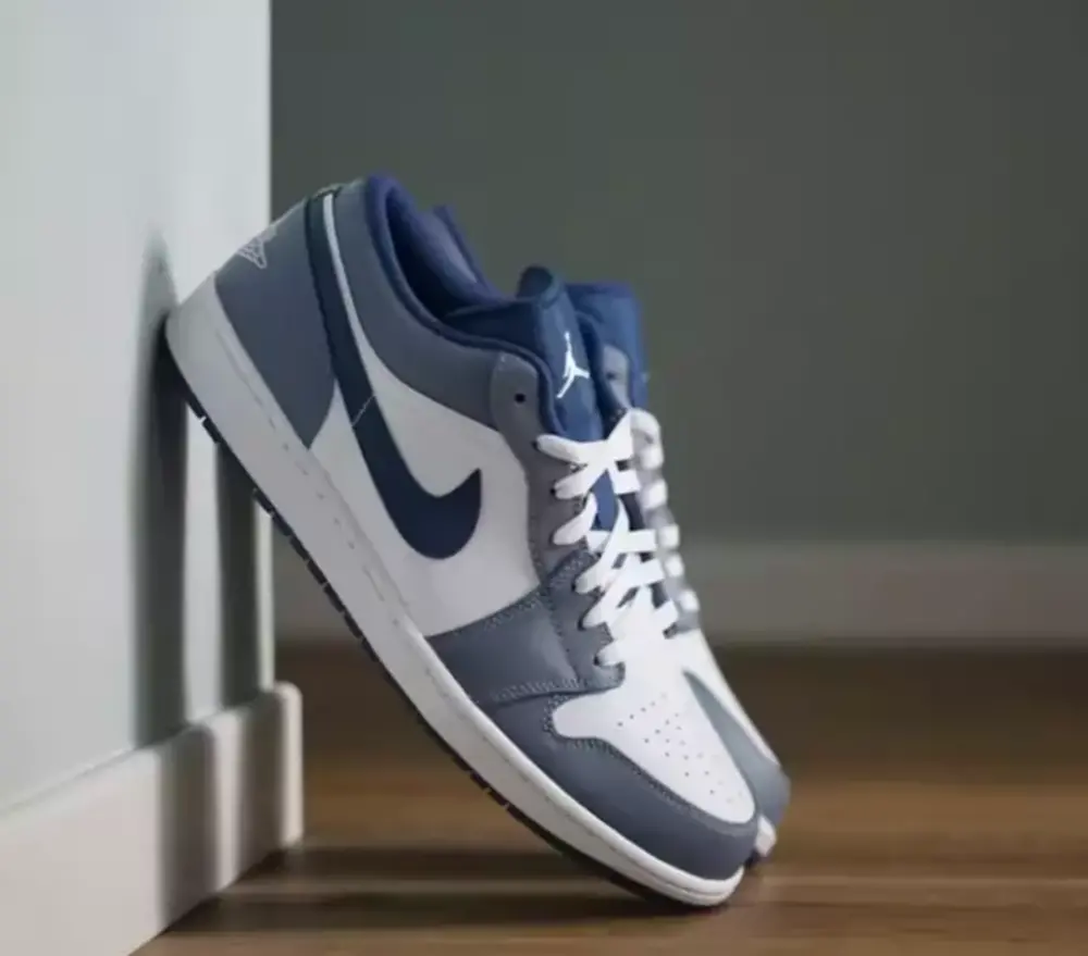 Giày Nike Air Jordan 1 Low GS 'Ashen Slate' 553560-414 - Ảnh 3