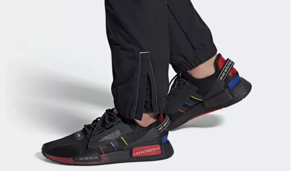 Alternative view of Giày Adidas NMD R1 V2 Core 'Black Red' FY1452