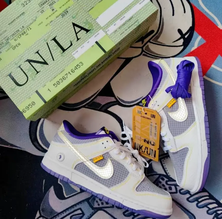 Giày Nike Union LA x Dunk Low 'Court Purple' DJ9649-500 - Ảnh 5
