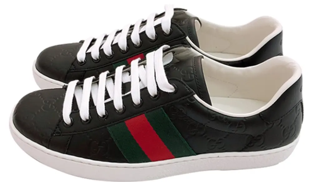 Alternative view of Giày Gucci Ace 'Black Logo' 386750-CWCG0-1070