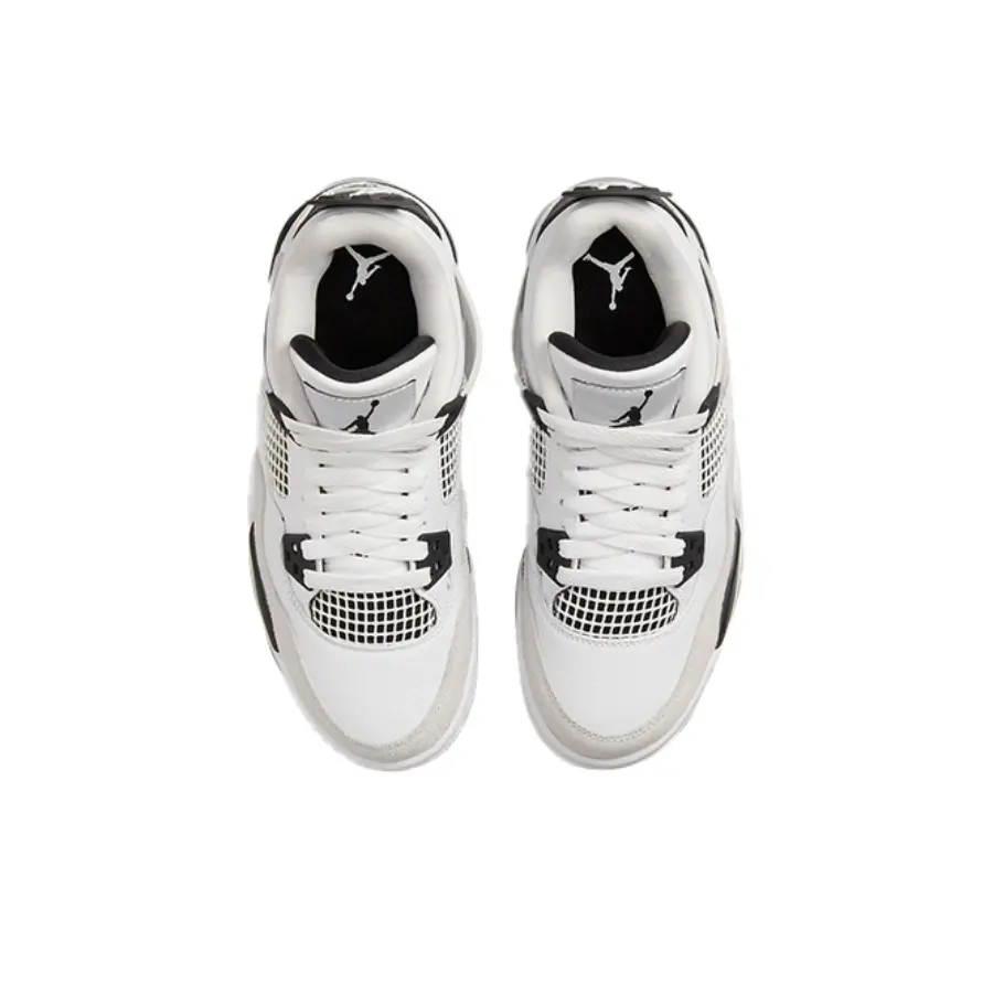 Giày Nike Air Jordan 4 Retro GS 'Military Black' 408452-111 - Ảnh 6