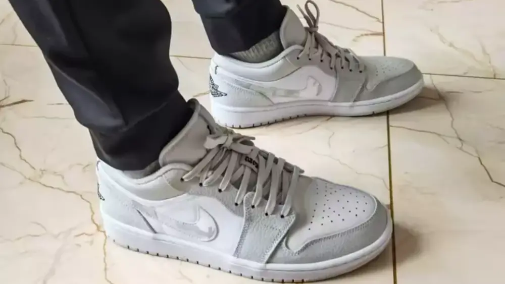 Giày Nike Air Jordan 1 Low 'White Camo' DC9036-100 - Ảnh 3