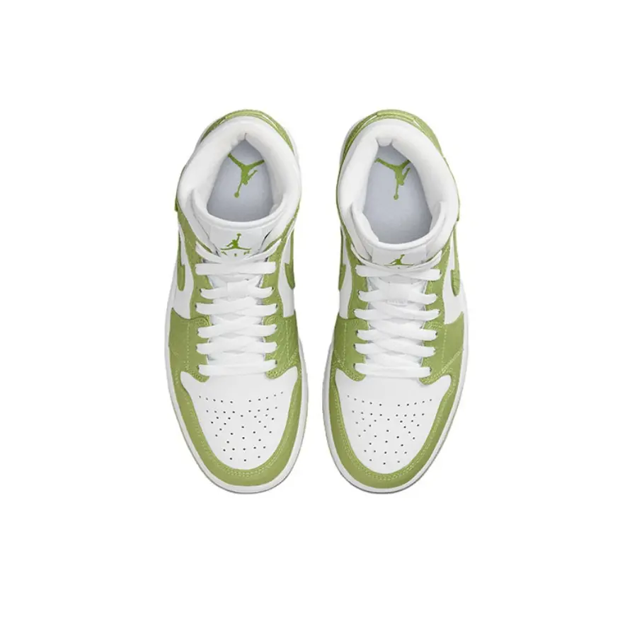 Giày Nike Air Jordan 1 Mid 'Green Python' DV2959-113 - Ảnh 7