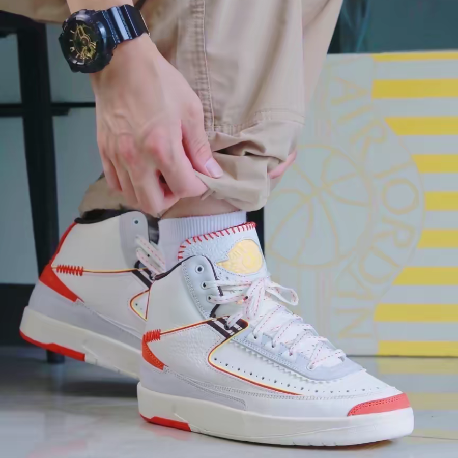 Giày Nike Air Jordan 2 Retro Maison 'Chateau Rouge' DO5254-180 - Ảnh 4