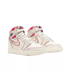 Alternative view of Giày Nike Air Jordan 1 Retro High 'Phantom Gym Red' 575441-160