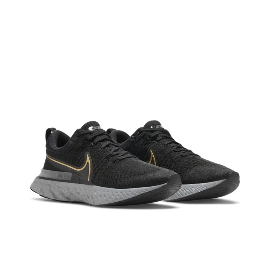 Giày Nike React Infinity Run Flyknit 2 'Black Metallic Gold' CT2357-009 - Ảnh 2