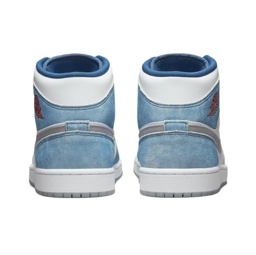 Giày Nike Air Jordan 1 Mid 'French Blue Fire Red' DN3706-401 - Ảnh 8