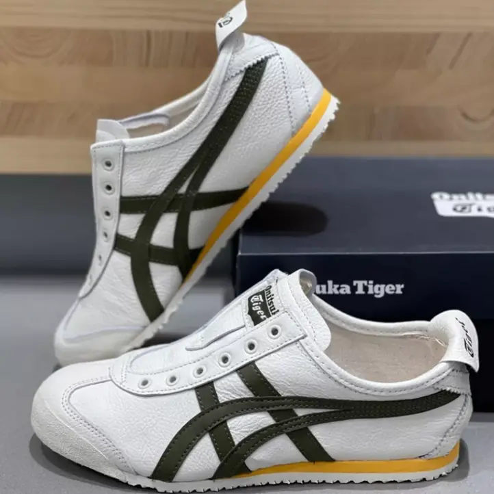 Alternative view of Giày Onitsuka Tiger Mexico 'White DarkOliveGreen' 1183B815-105