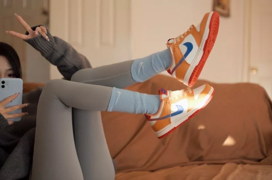 Giày Nike Dunk Low 'Hot Curry Game Royal' DH9765-101 - Ảnh 4