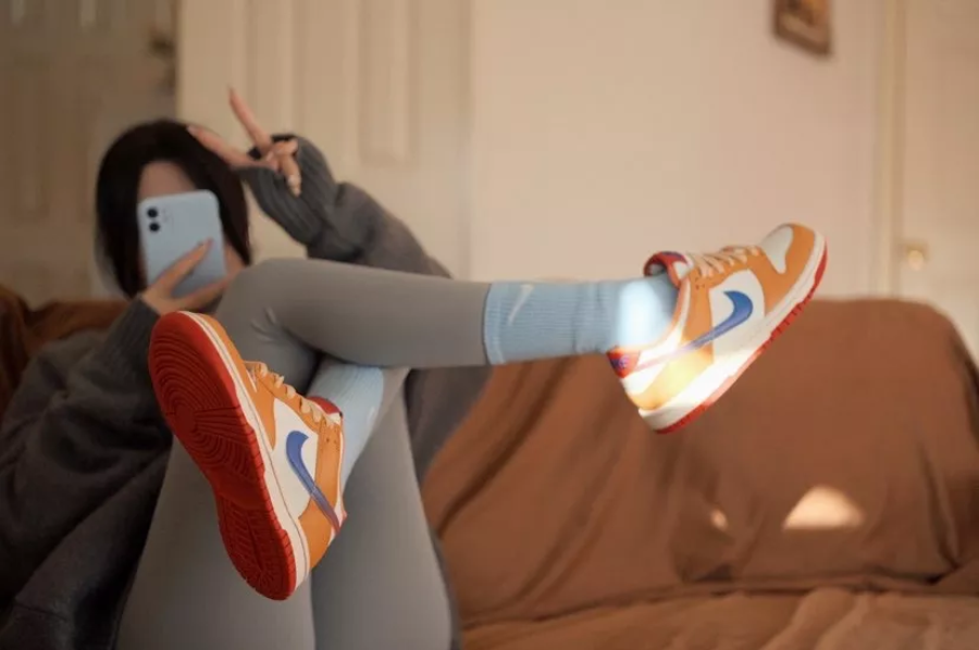 Giày Nike Dunk Low 'Hot Curry Game Royal' DH9765-101 - Ảnh 3