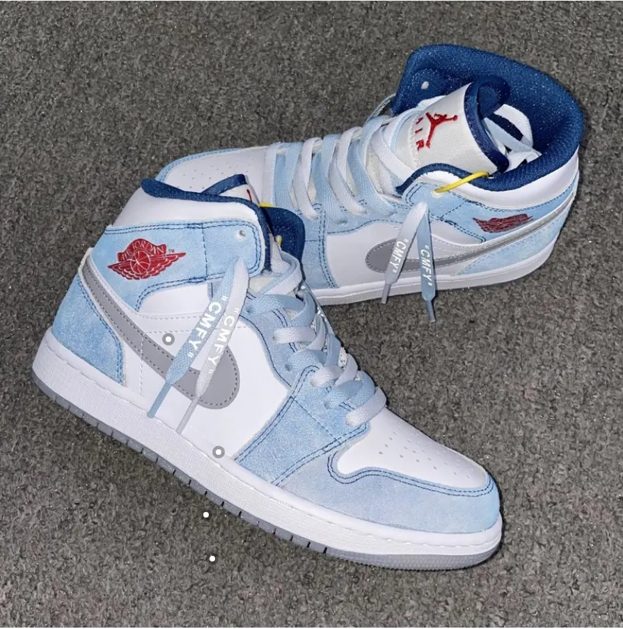 Giày Nike Air Jordan 1 Mid SE 'French Blue' DR6235-401 - Ảnh 3