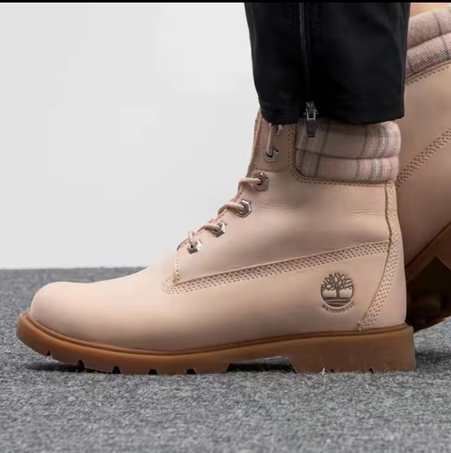 Giày Timberland Women's Light Pink Nubuck Leather 6-inch Boots A2BBR662 - Ảnh 2