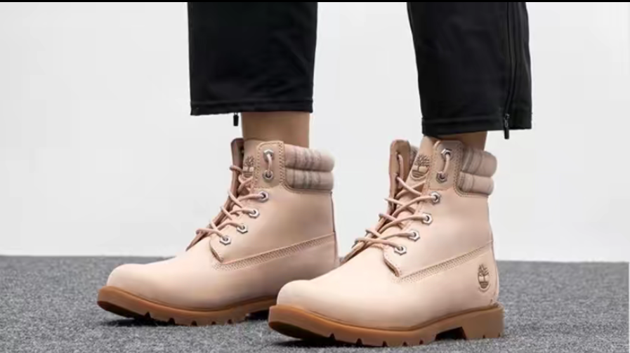 Giày Timberland Women's Light Pink Nubuck Leather 6-inch Boots A2BBR662 - Ảnh 3