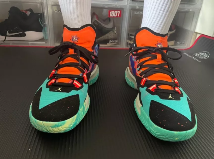 Giày Nike Air Jordan Zion 1 Planet Z 'Hyper Jade' DA3129-800 - Ảnh 3
