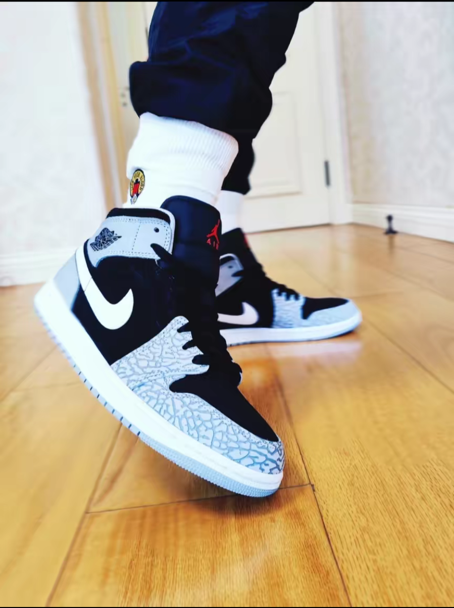 Giày Nike Air Jordan 1 Mid SE 'Elephant Toe' DM1200-016 - Ảnh 5