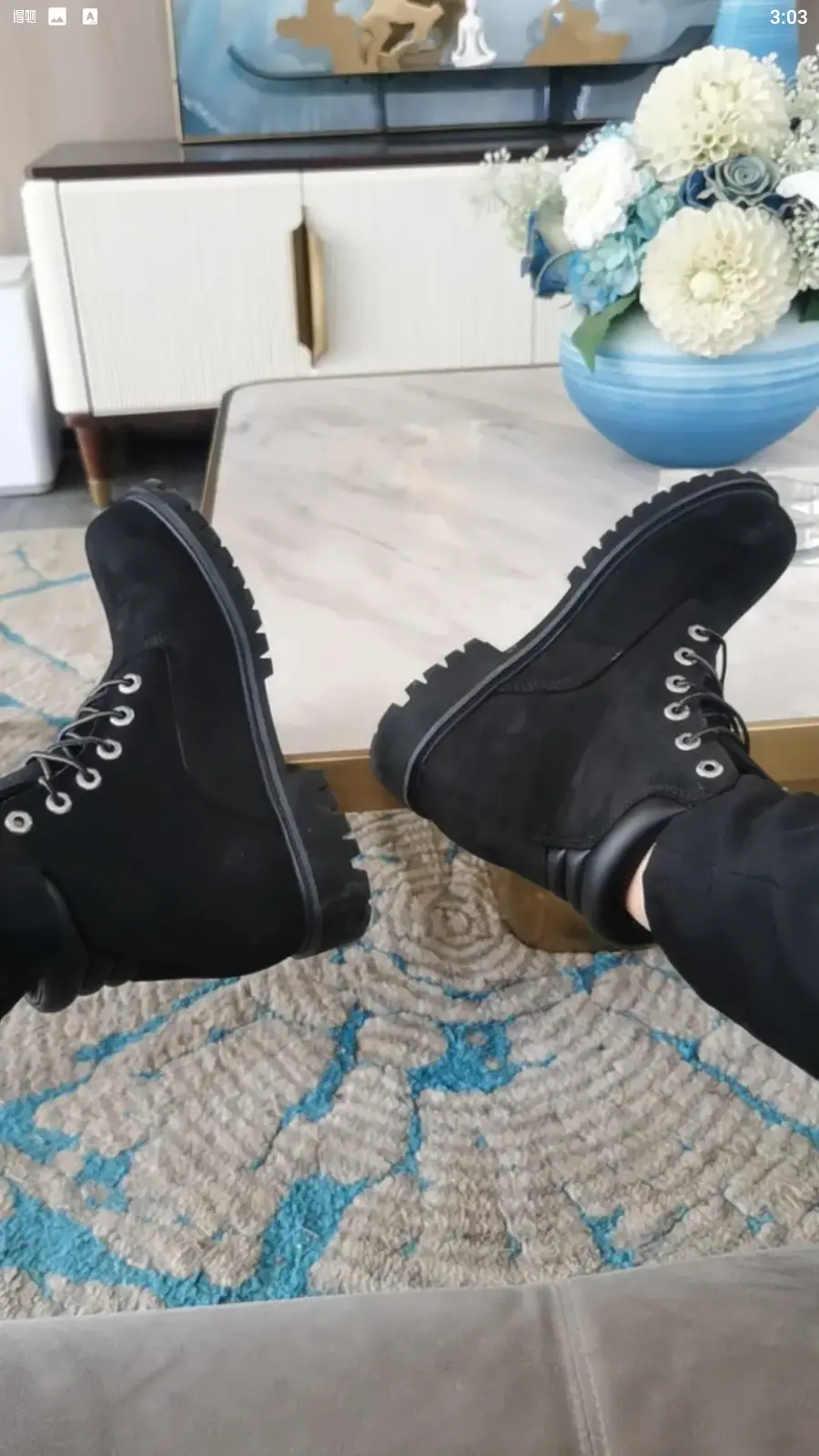 Giày Timberland Mens Alburn 6 Inch Boots Black Nubuck 6939R - Ảnh 5