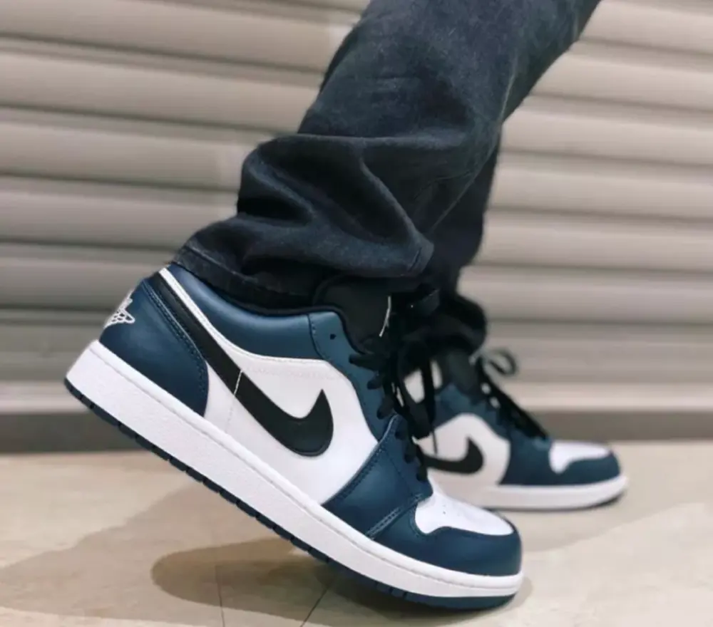 Giày Nike Air Jordan 1 Low 'Dark Teal' 553558-411 - Ảnh 5