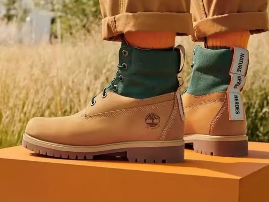 Giày Timberland Wheat Yellow Nubuck Leather Casual Boots A2AYW - Ảnh 5