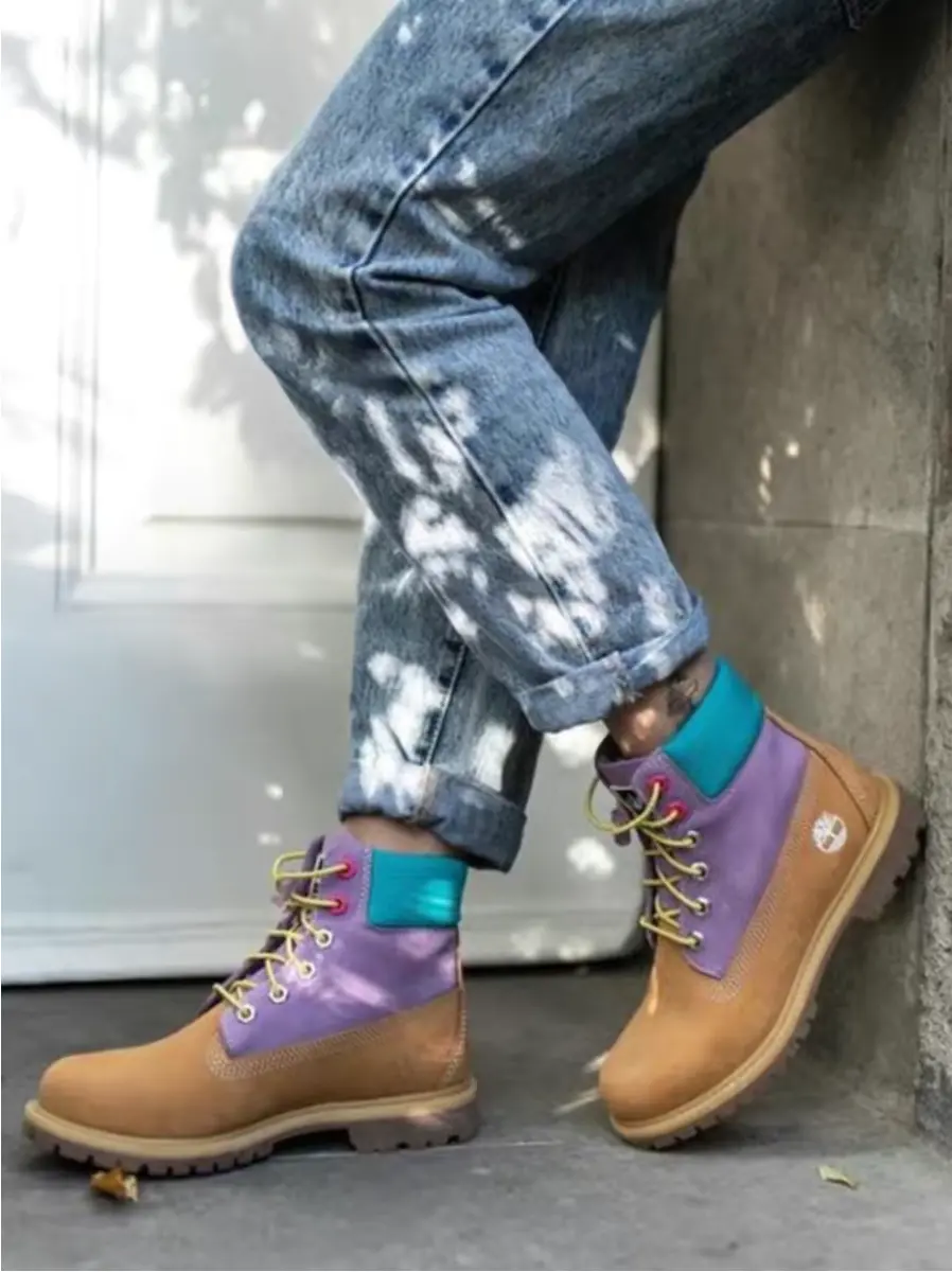 Giày Timberland Premium Waterproof Wheat 'Purple' A2MBE231 - Ảnh 4