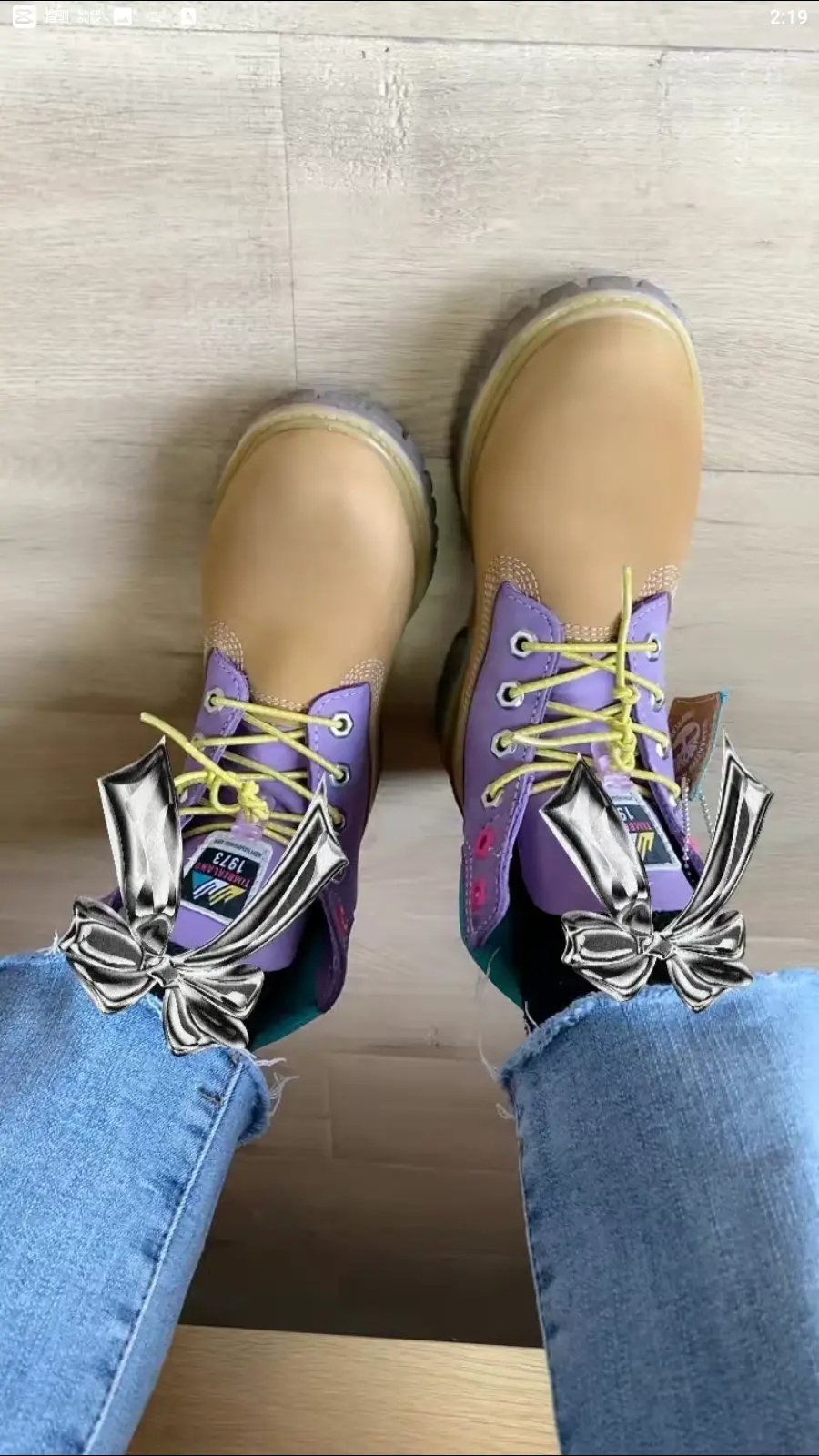 Giày Timberland Premium Waterproof Wheat 'Purple' A2MBE231 - Ảnh 3
