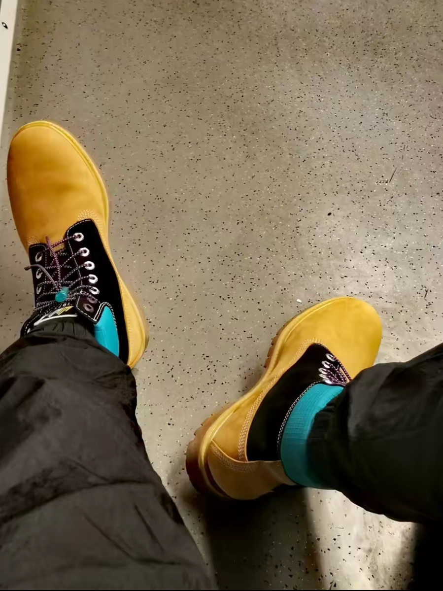 Giày Timberland Men's 6-Inch Premium Waterproof Wheat 'Black' A2N93231 - Ảnh 3