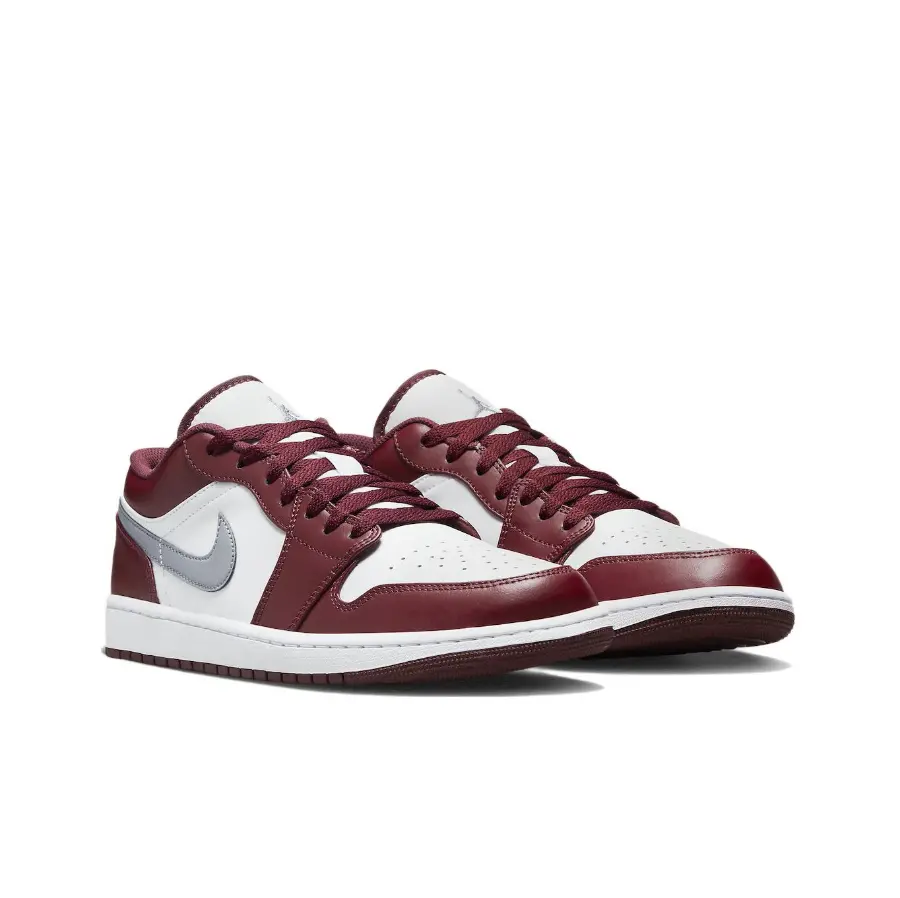 Giày Nike Air Jordan 1 Low 'White Bordeaux' 553558-615 - Ảnh 6