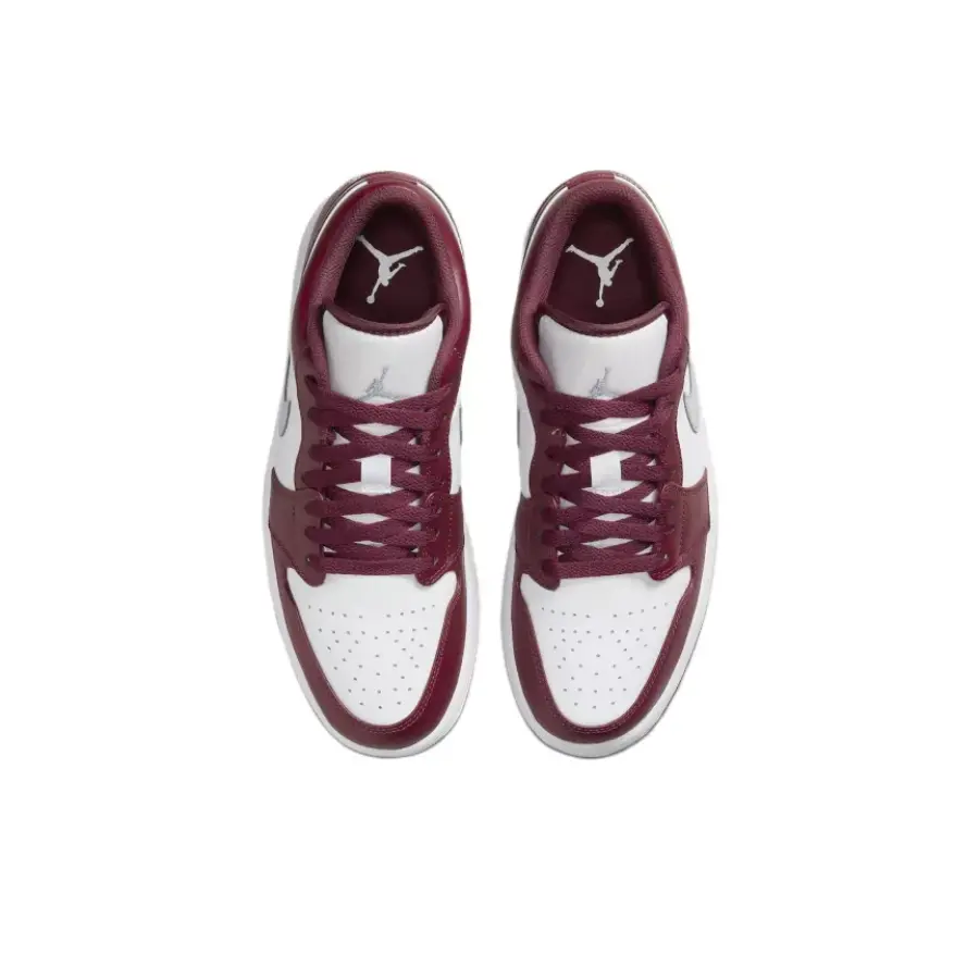 Giày Nike Air Jordan 1 Low 'White Bordeaux' 553558-615 - Ảnh 7
