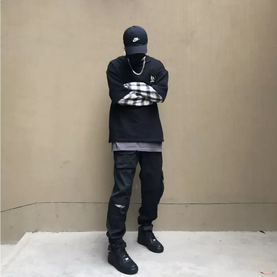 Giày Nike Air Force 1 Mid '07 'Triple Black' 315123-001 - Ảnh 5