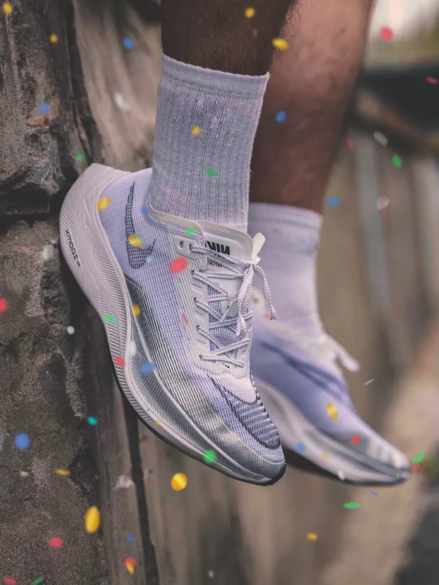 Giày Nike ZoomX Vaporfly NEXT% 2 'White Metallic Silver' CU4111-100 - Ảnh 3