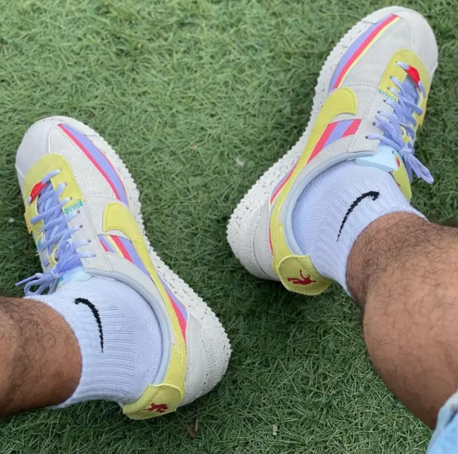 Giày Nike Cortez Union 'Lemon Frost' DR1413-100 - Ảnh 3