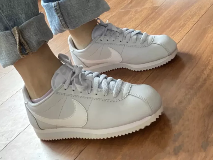Giày Nike Wmns Classic Cortez Leather 'Football Grey' 807471-023 - Ảnh 4