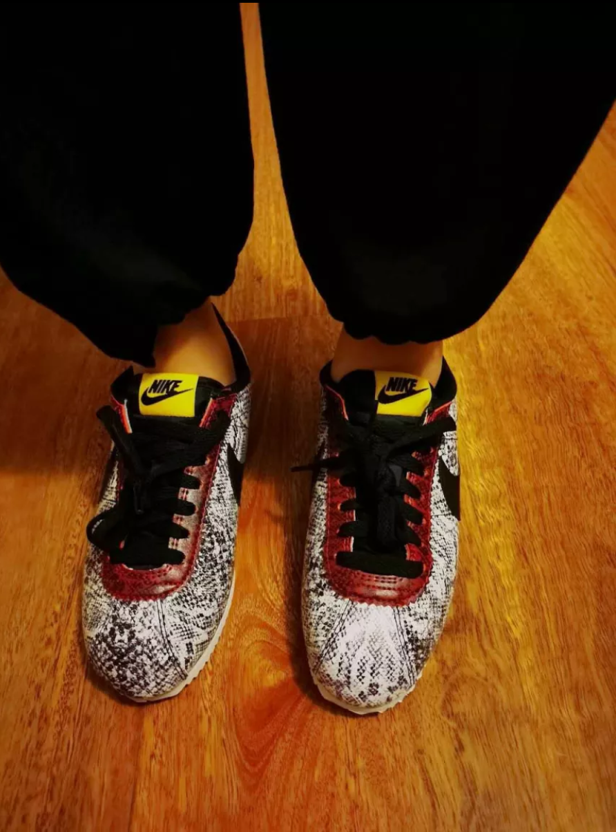 Giày Nike Wmns Classic Cortez Leather 'Snakeskin' CT1557-100 - Ảnh 4