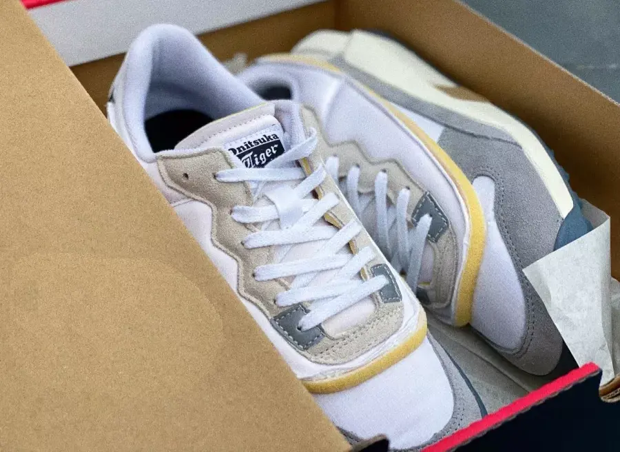 Giày Onitsuka Tiger Admix Runner 'While Grey' 1183B357-102 - Ảnh 4
