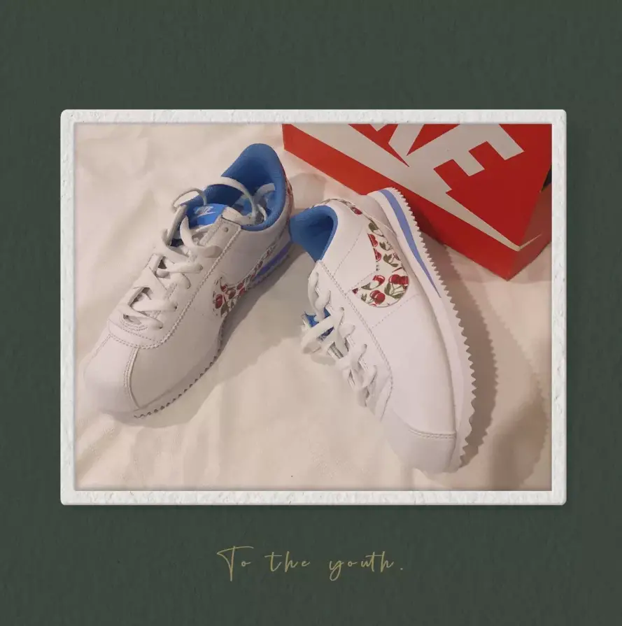 Alternative view of Giày Nike Cortez SE GS 'Cherry Pacnic' CJ2421-400