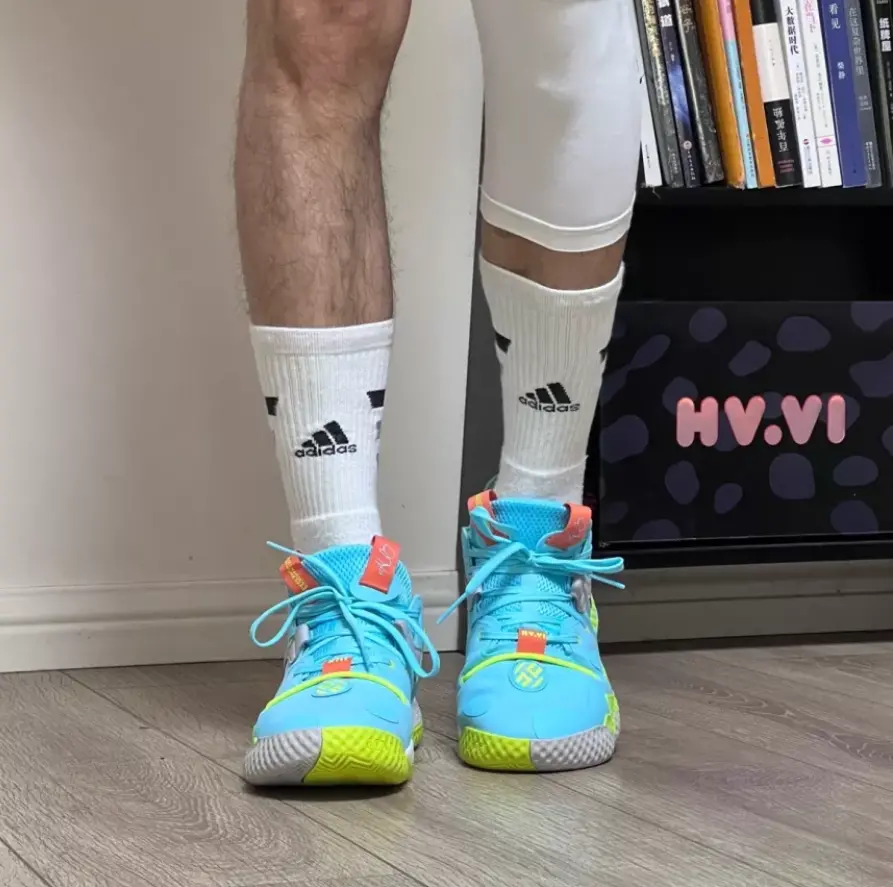 Giày Adidas Harden Vol. 6 'Pulse Aqua Solar Yellow' GV8703 - Ảnh 4