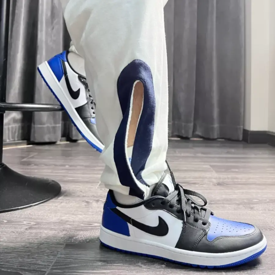 Giày Golf Nike Air Jordan 1 Low Retro 'Royal Toe' DD9315-102 - Ảnh 3