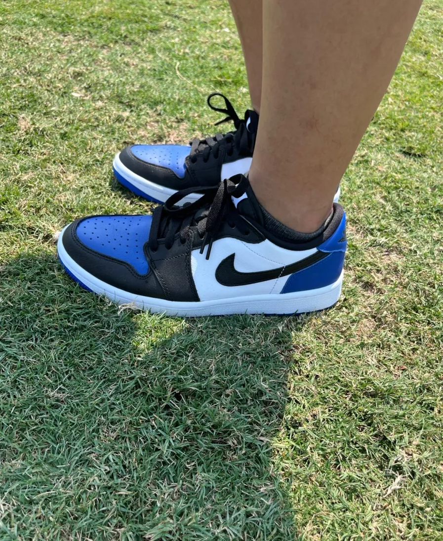 Giày Golf Nike Air Jordan 1 Low Retro 'Royal Toe' DD9315-102 - Ảnh 5